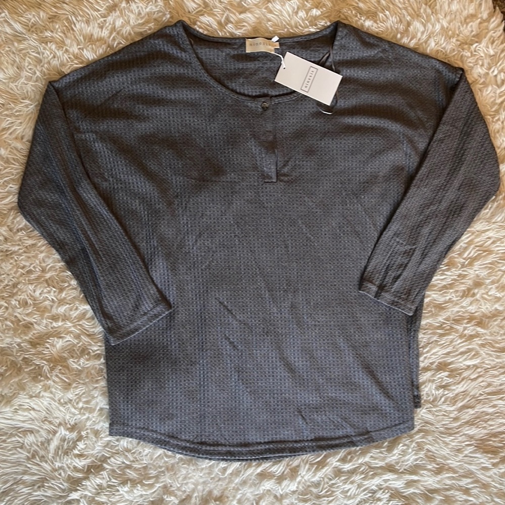 Grey Henley Top